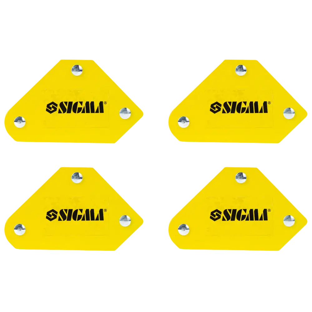 Набір тримачів магнітних міні 4кг 52×20×40×16×38мм (45,90,135°) 4шт SIGMA