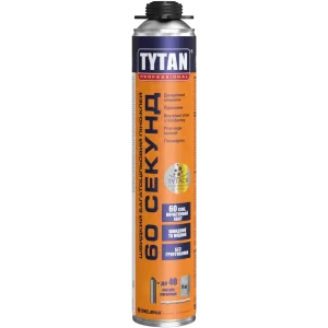 Клей-піна універсальна 60 СЕКУНД GUN TYTAN PROFESIONAL 750 мл