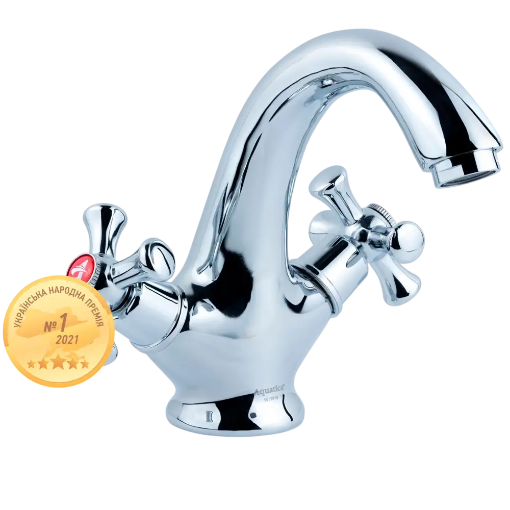 Змішувач PL 1/2" для раковини литий на шпильці AQUATICA PL-2A155C