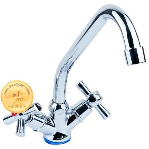 Змішувач PM ½" для кухні економ на гайці (кратно 2шт) AQUATICA PM-1B157C