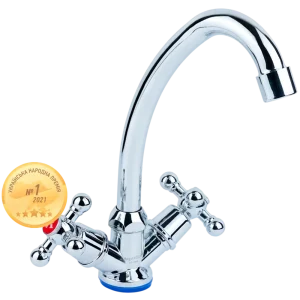 Змішувач QM 1/2" для кухні економ на гайці AQUATICA QM-1B159C