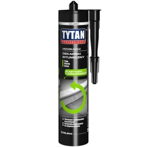 Герметик бітумно-каучуковий для покрівлі TYTAN PROFESIONAL 280 мл чорний