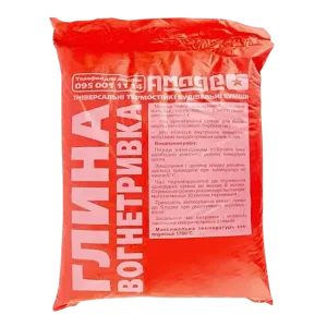 Глина вогнетривка (1800℃)