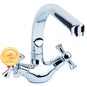 Змішувач PL 1/2" для кухні Г-гусак на гайці AQUATICA PL-4B255C