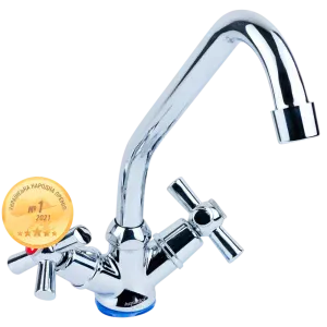 Змішувач PM ½" для кухні економ на гайці (кратно 2шт) AQUATICA PM-1B157C