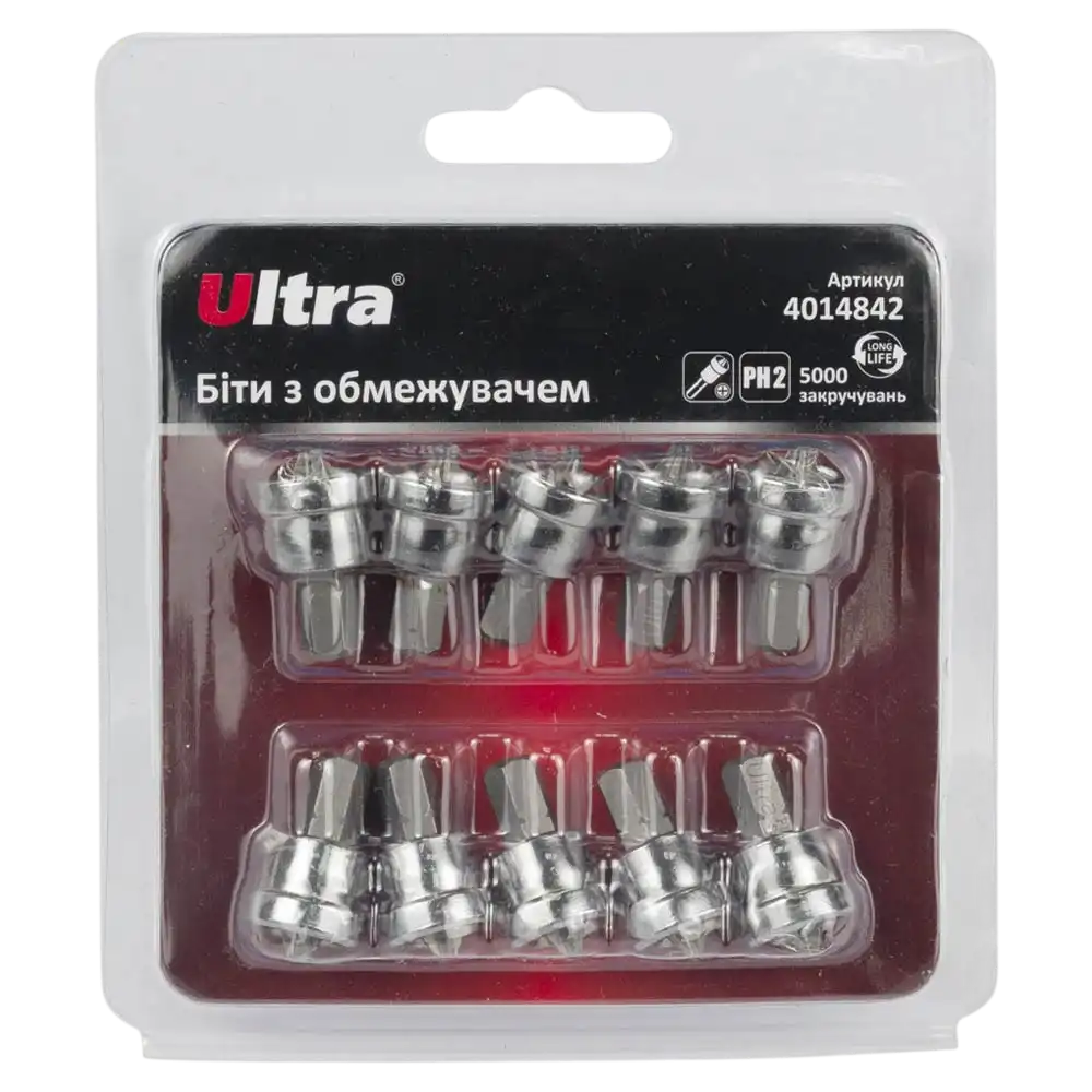 Біти з обмежувачем PH2×25мм ¼" ULTRA - Зображення 3