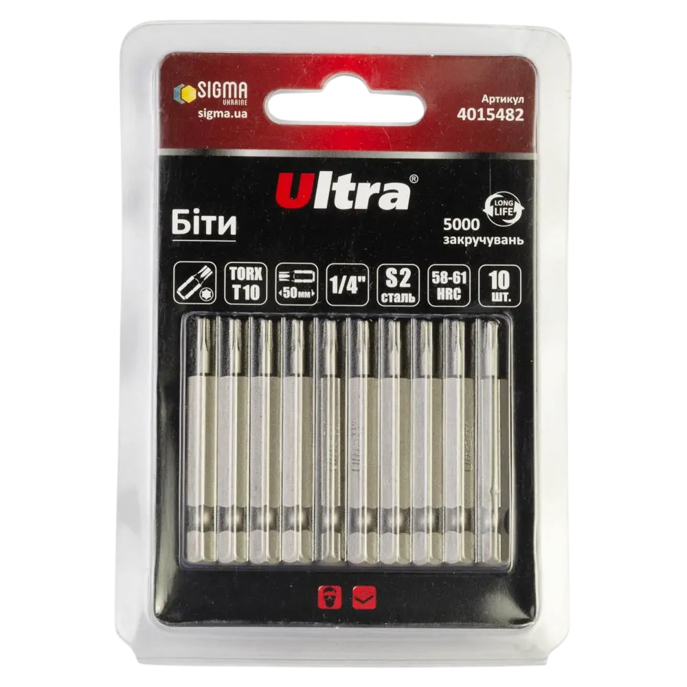 Біти TORX 10×50мм ¼" ULTRA - Зображення 3