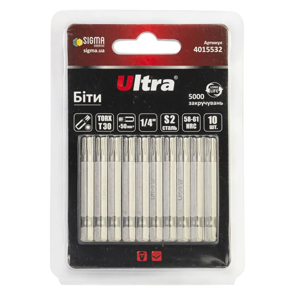 Біти TORX 30×50мм ¼" ULTRA - Зображення 3