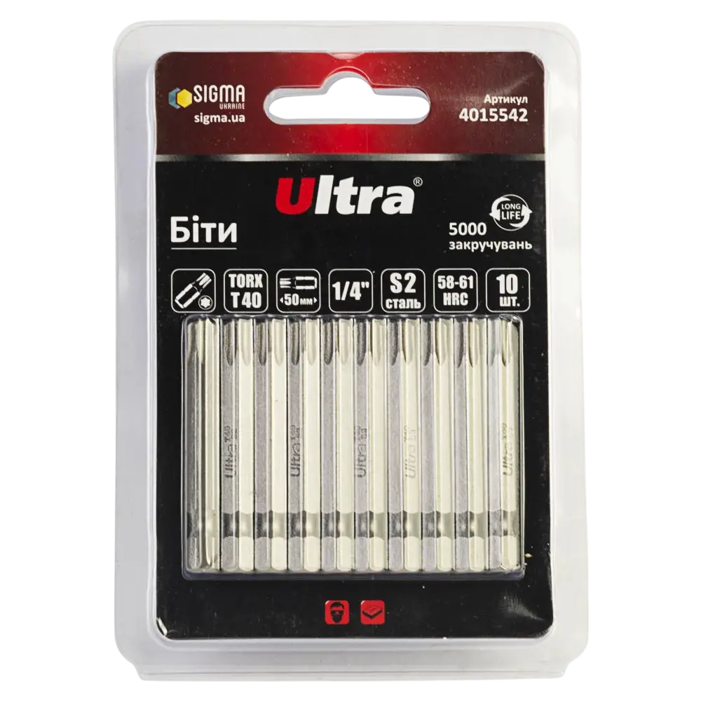 Біти TORX 40×50мм ¼" ULTRA - Зображення 3