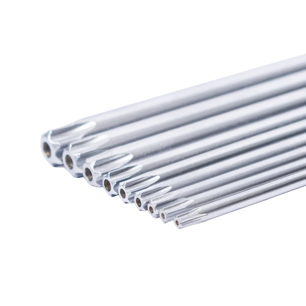 Ключі TORX 9шт T10-T50мм CrV (короткі з отвором) GRAD - Зображення 4