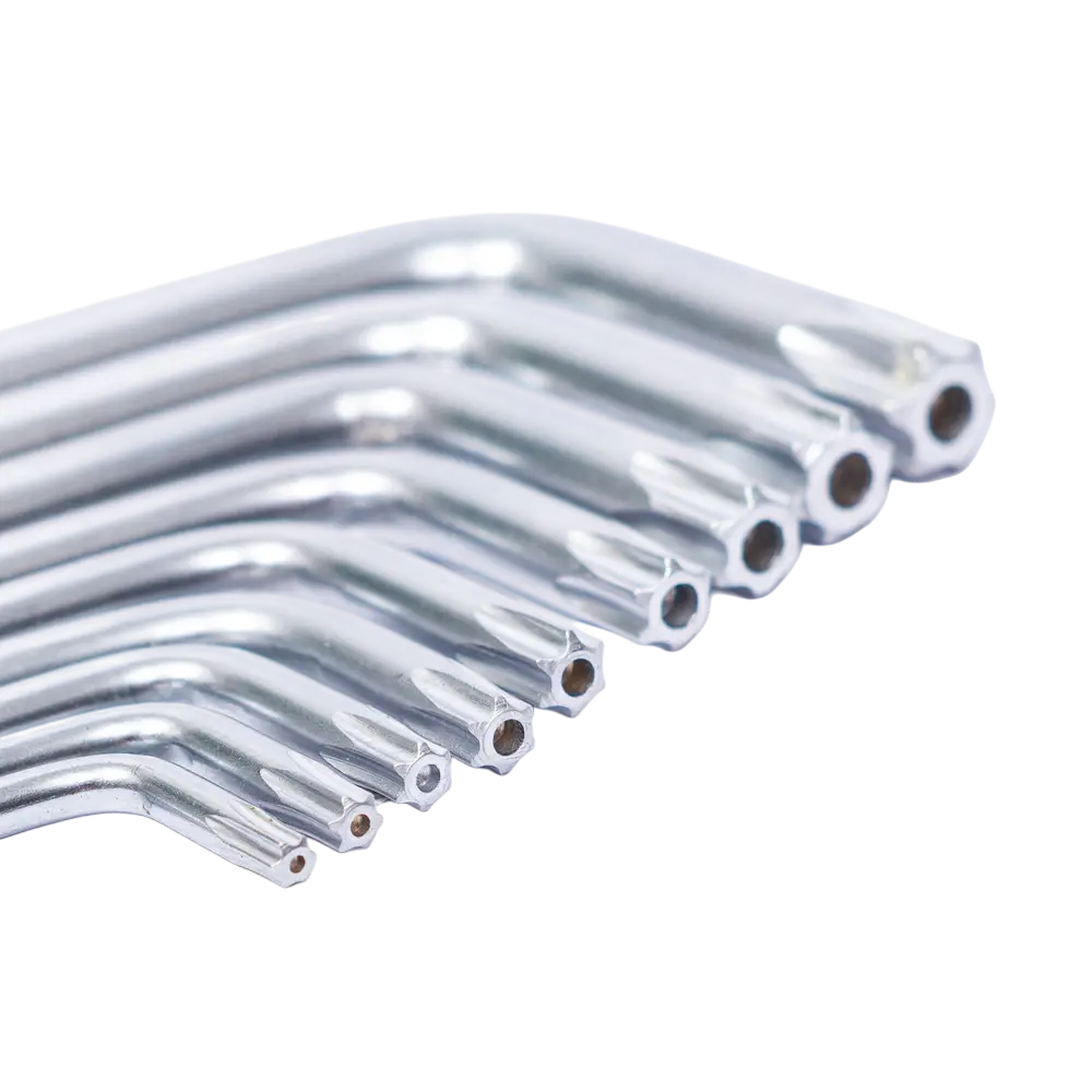 Ключі TORX 9шт T10-T50мм CrV (короткі з отвором) GRAD - Зображення 3