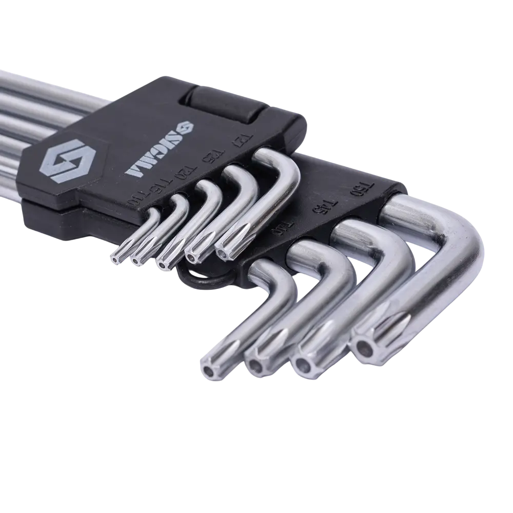 Ключі TORX 9шт T10-T50мм CrV (довгі з отвором) SIGMA - Зображення 4