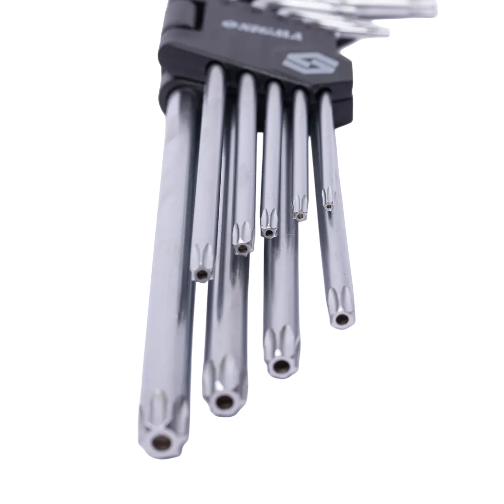 Ключі TORX 9шт T10-T50мм CrV (довгі з отвором) SIGMA - Зображення 3