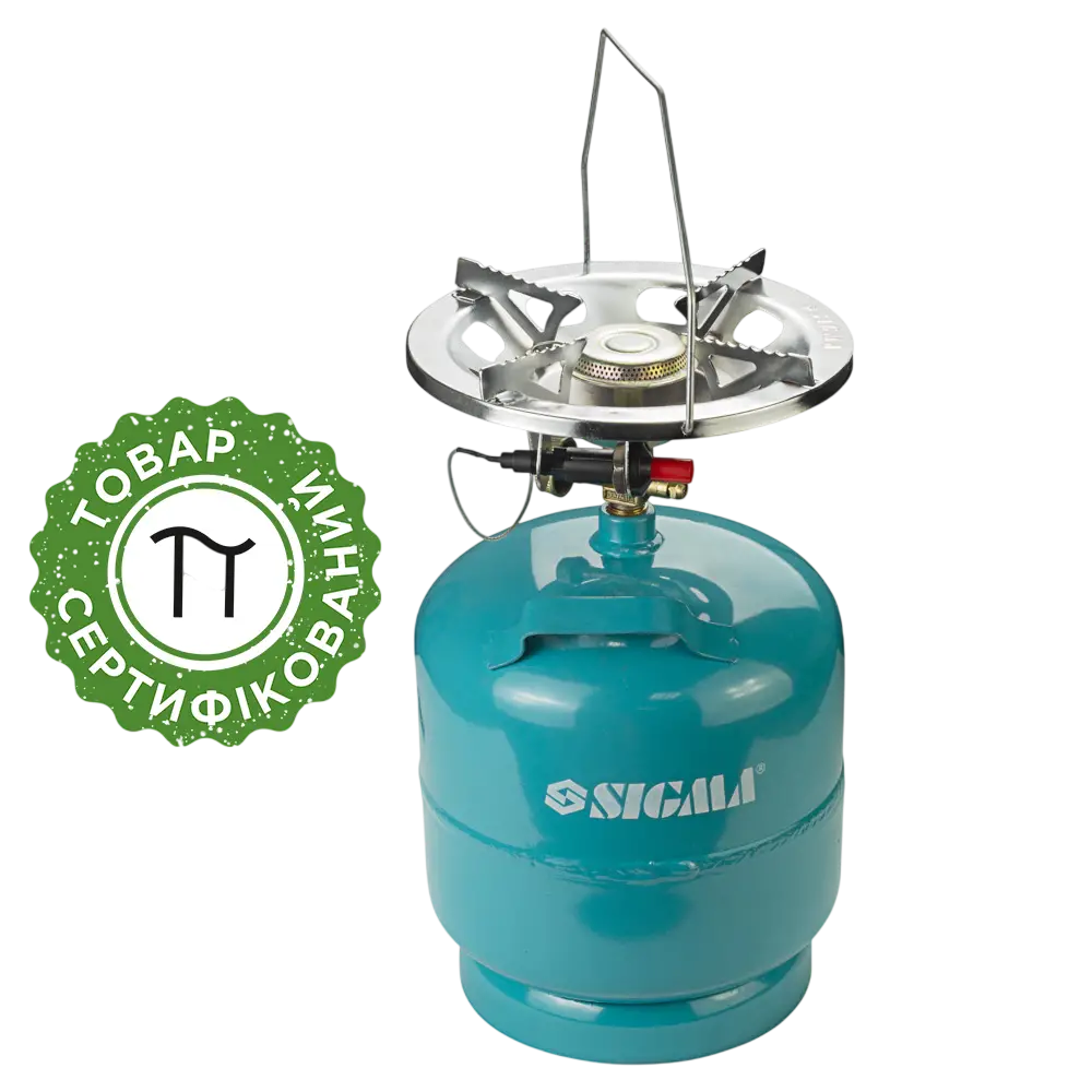 Комплект газовий кемпінг з п’єзопідпалом Comfort 8л SIGMA