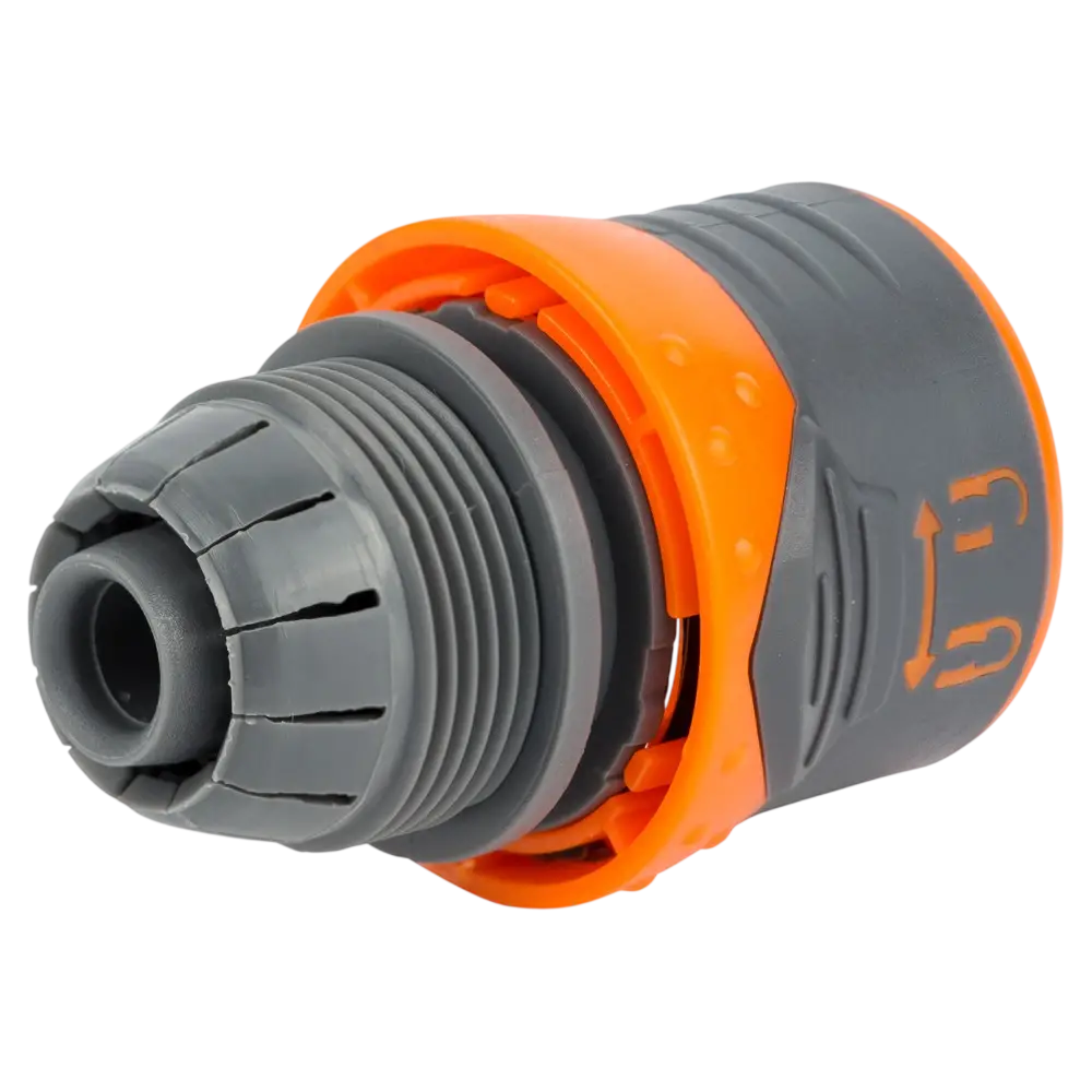 Конектор 1/2" швидкознімний для шланга 1/2" з замком (ABS+TPR) FLORA - Зображення 3