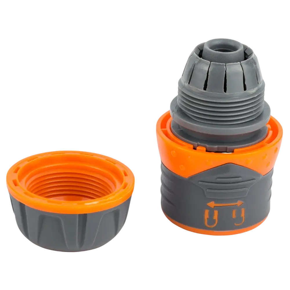 Конектор 1/2" швидкознімний для шланга 1/2" з замком (ABS+TPR) FLORA - Зображення 2