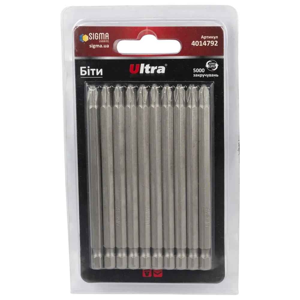 Біти PH2×100мм ¼" S2 ULTRA - Зображення 3