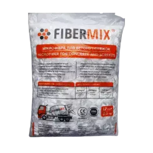 Фібра (волокно армуюче поліпропіленове) 12мм FiberMix 0,9кг